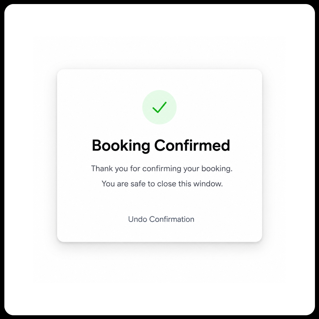 Every reservation, confirmed in one place.