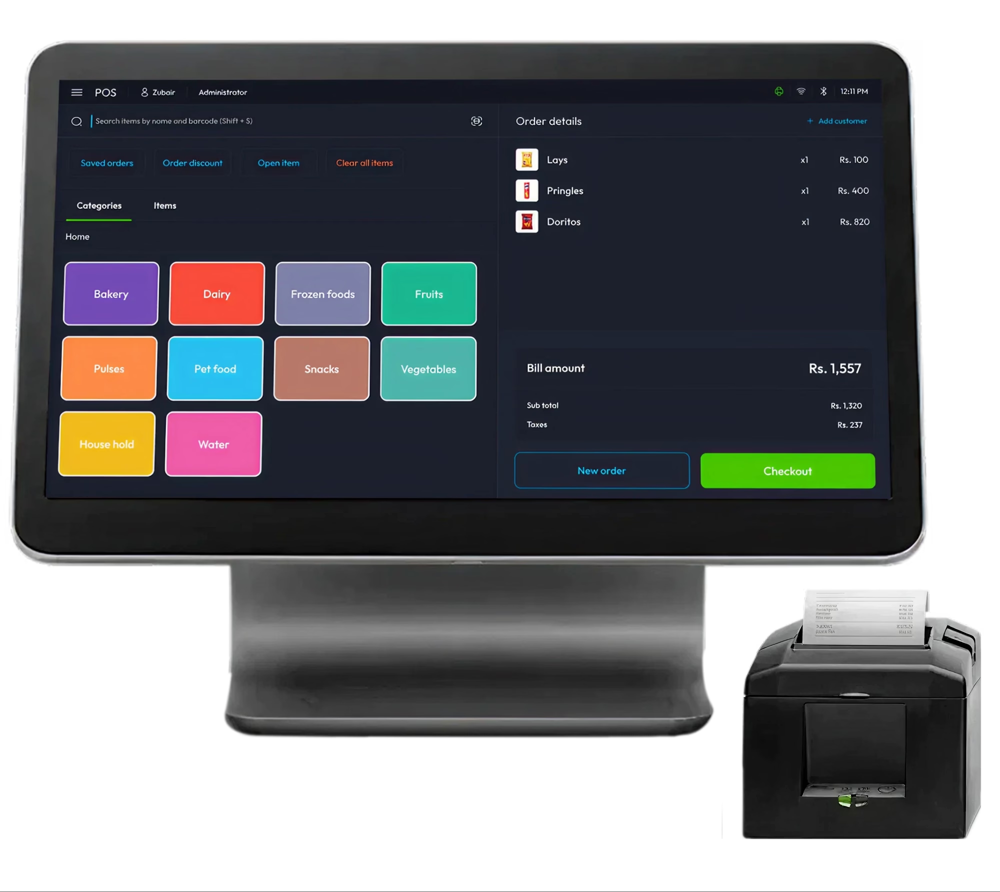 A restaurant system designed to streamline service.