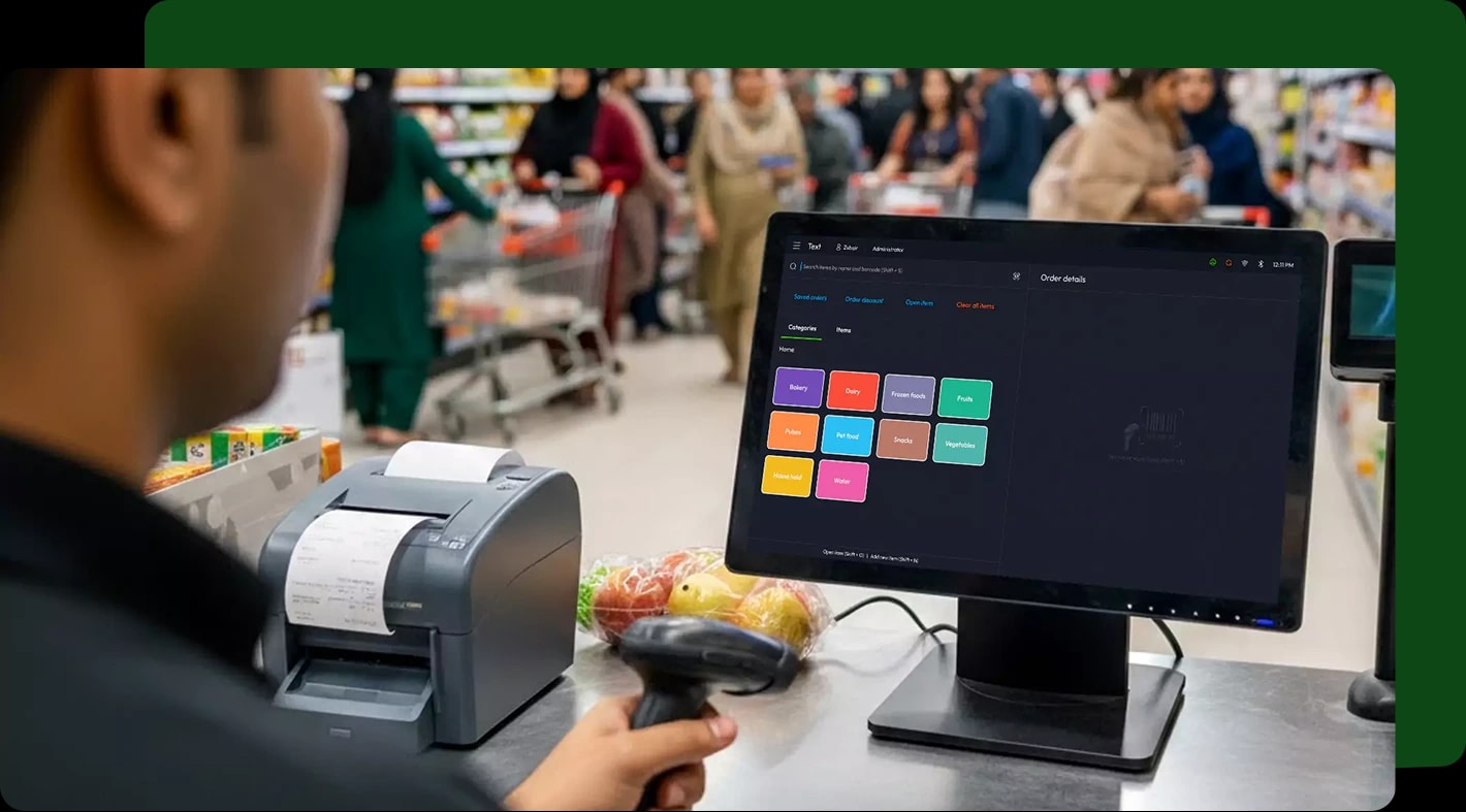 Built for the grocery rush illustration