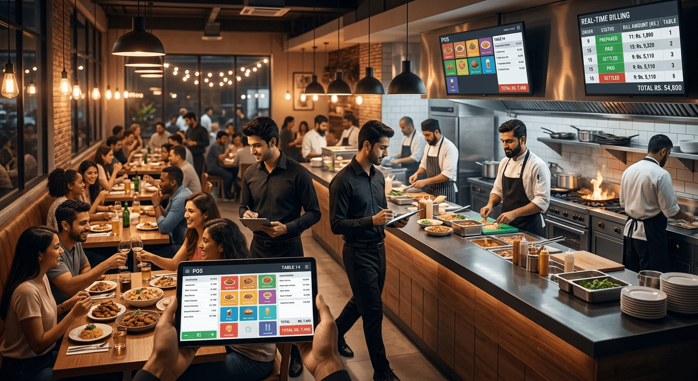 Slow Orders, Billing Mistakes & Kitchen Delays: How Restaurant POS Software Solves Them