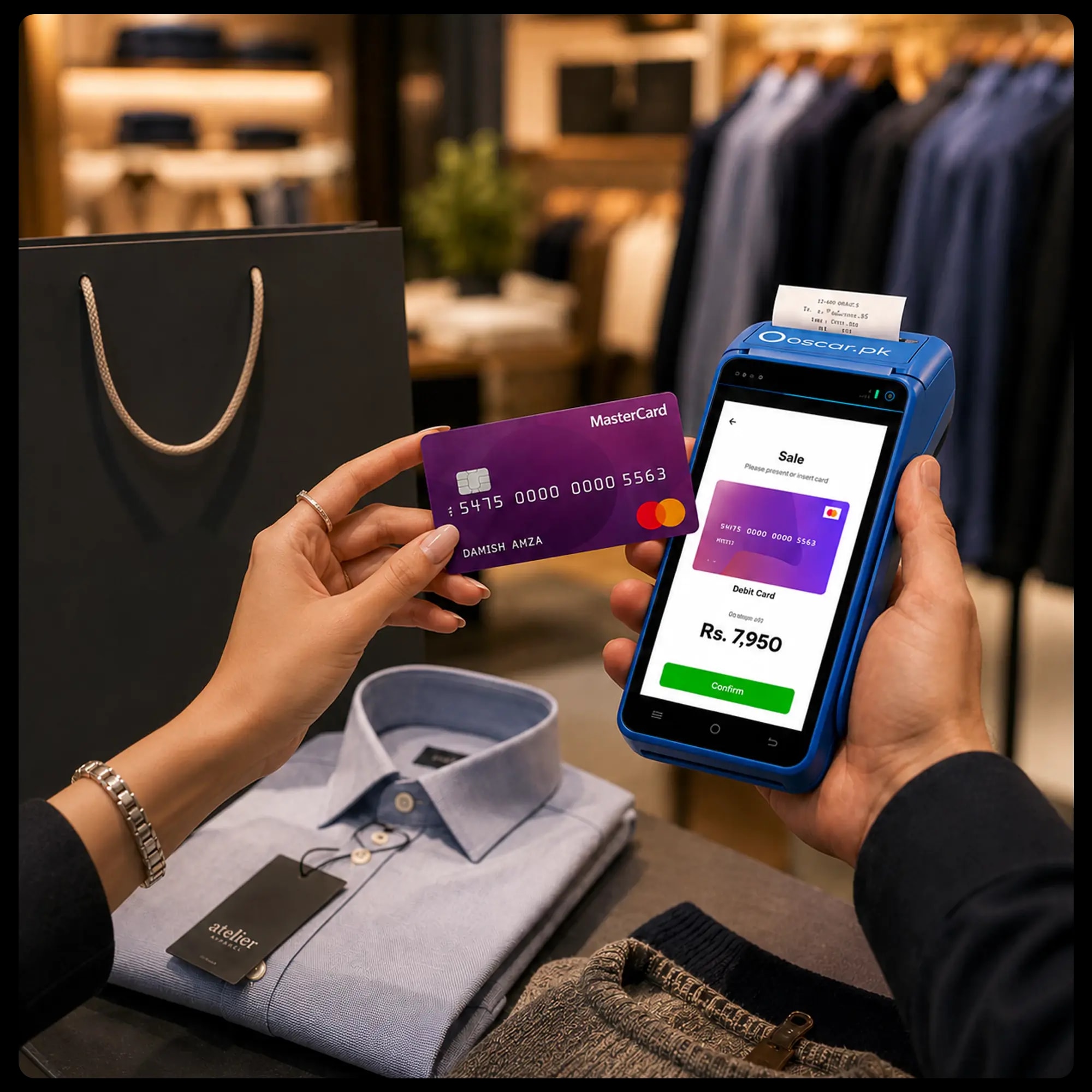One device to run your entire clothing store illustration