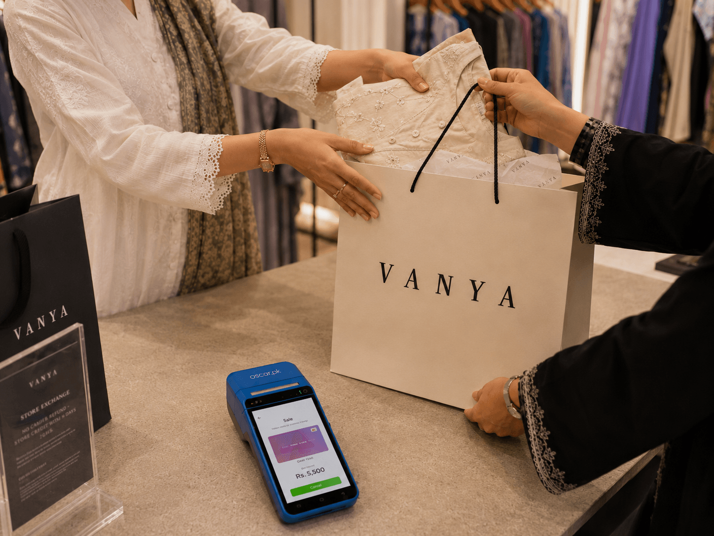 One device to run your entire clothing store illustration