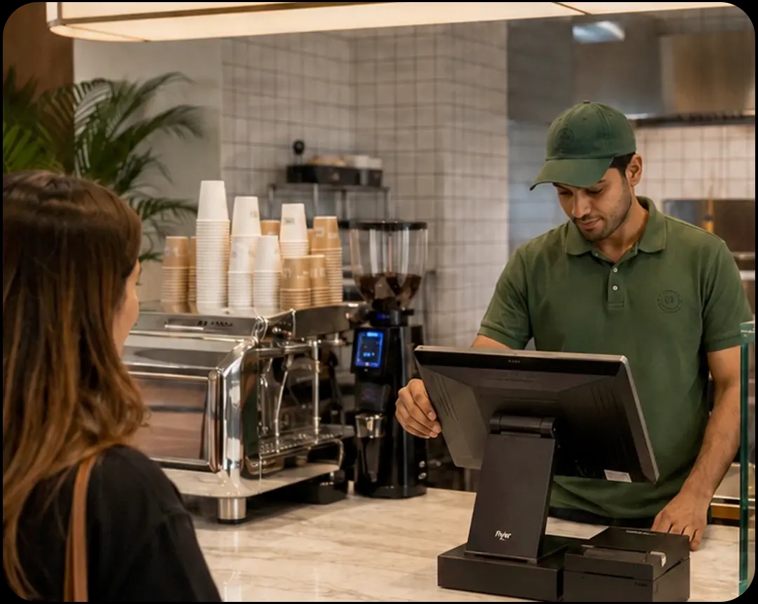 Oscar keeps your counter, kitchen, and delivery orders in sync.