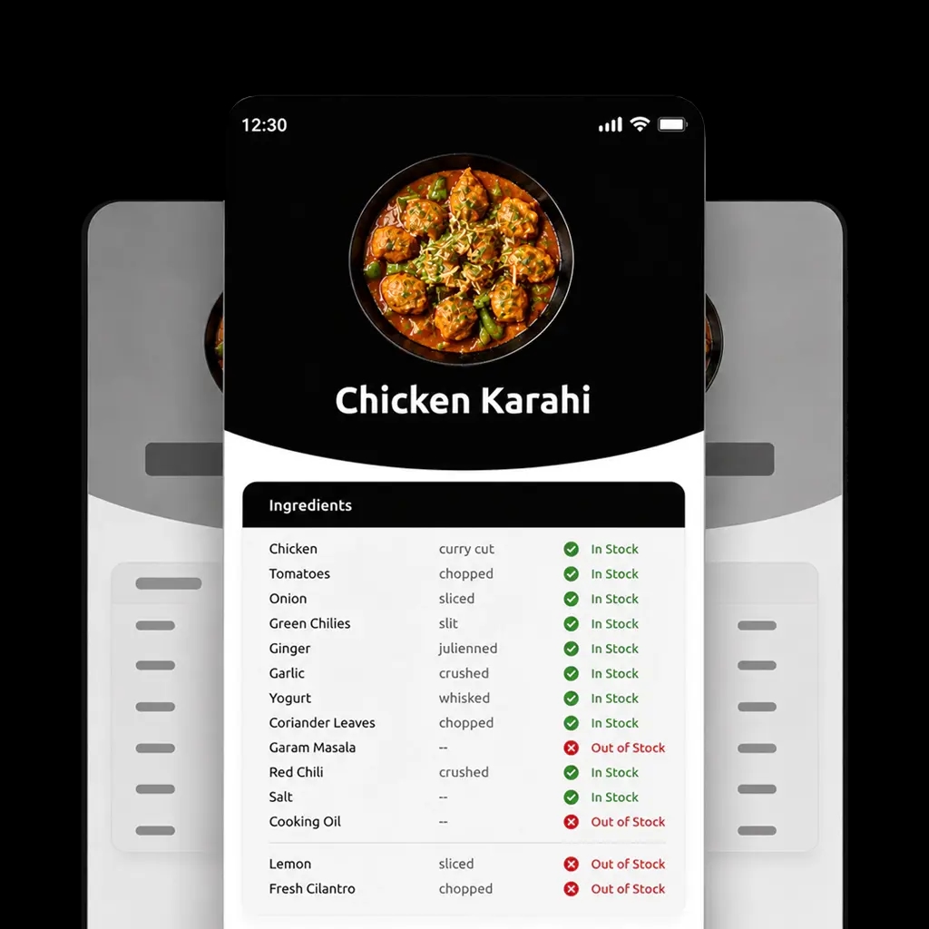 Track consumption behind every order.