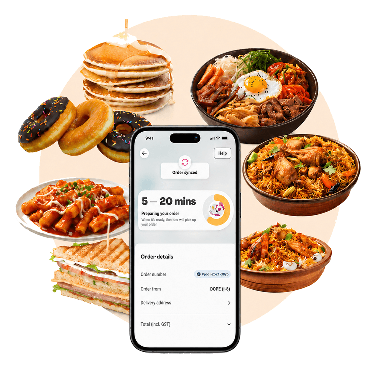 Foodpanda & all delivery orders synced straight to Oscar.