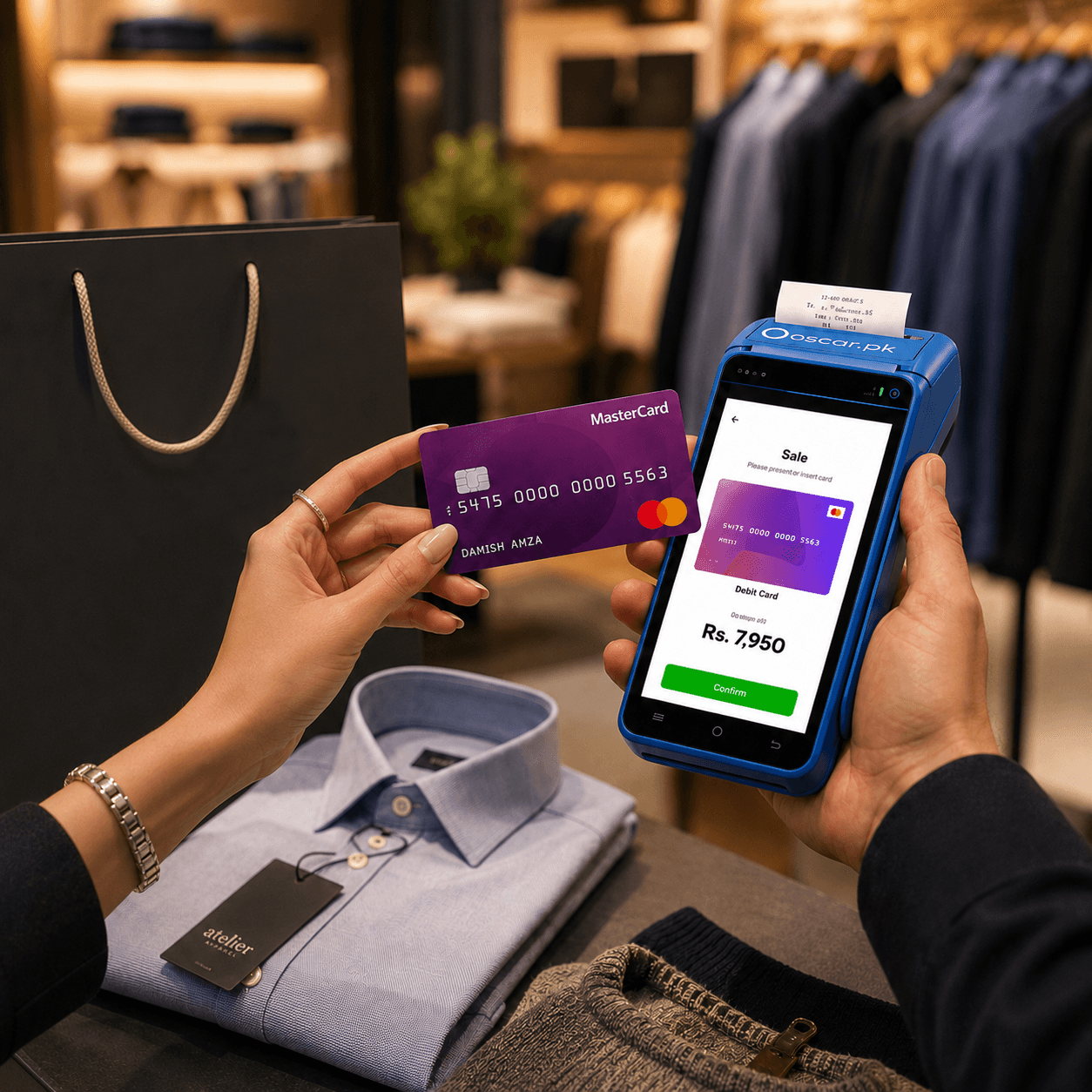 One device to run your entire clothing store illustration
